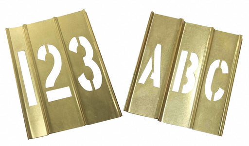 Stencil Kit 46 Piece 6 In Brass
