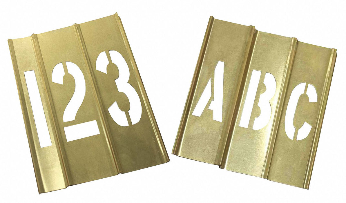 StencilSet CombinationSet Brass 46pcs