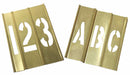 Stencil Kit 46 Piece 4 in Brass