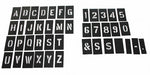 STENCIL NUMB LTR KIT 1In PLASTIC 138PCS