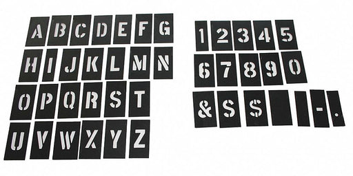 STENCIL NUMB LTR KIT 1In PLASTIC 138PCS