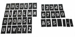 STENCIL NUMB LTR KIT 2 In PLASTIC 138PCS