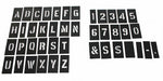 STENCIL NUMB LTR KIT 3 In PLASTIC 138PCS