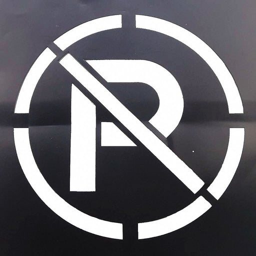 No Parking Symbol stencil