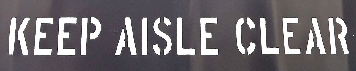 Individual Stencil Message PVC