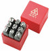 Hand Stamp 3/8 H Number Set