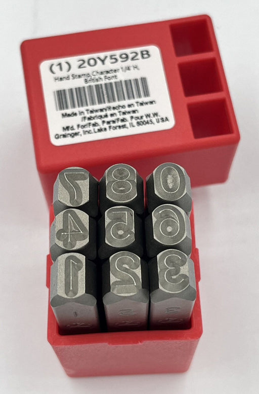 Hand Stamp Character 1/4 H British Font