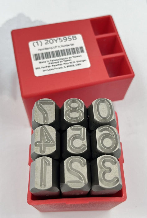 Hand Stamp Kit Number Set