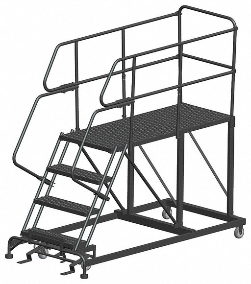 Roll Work Platform Steel Single 40 In.H