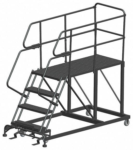 Roll Work Platform Steel Single 40 In.H