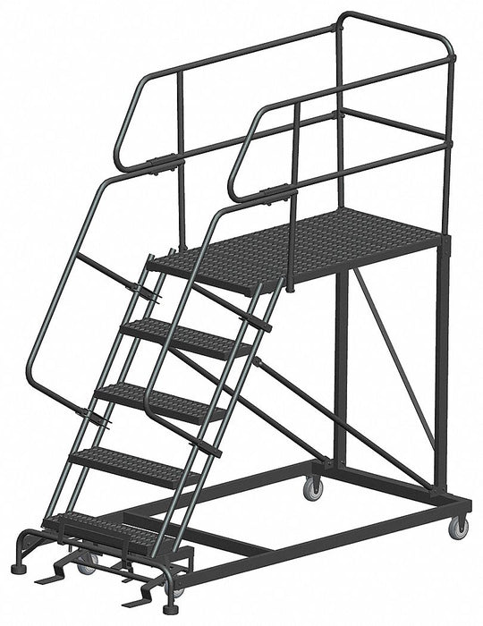 Roll Work Platform Steel Single 50 In.H