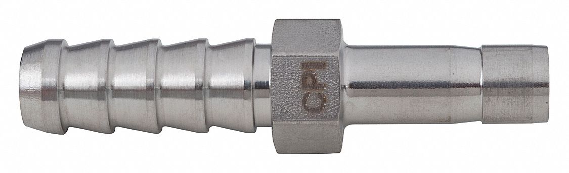 SS Barbed 1/4  Tube Stem 1/4 