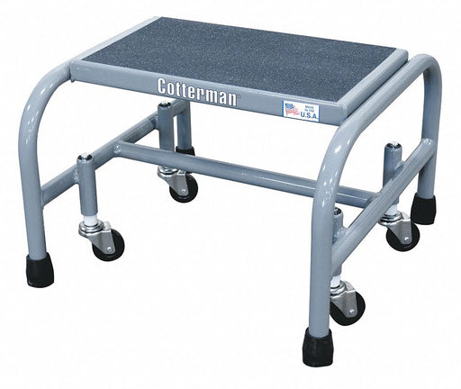 Mobile Step Stand 12 In H 450 lb Steel