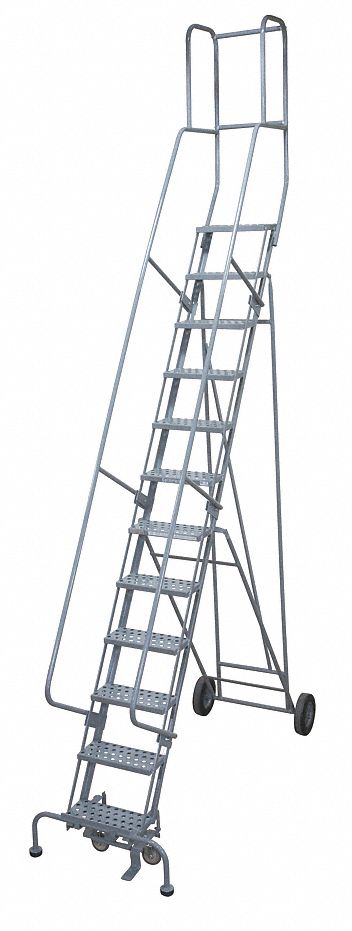 Rolling Ladder Hndrl Pltfm 130 In H