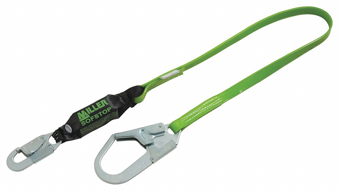 Shock-Absorbing Lanyard Green
