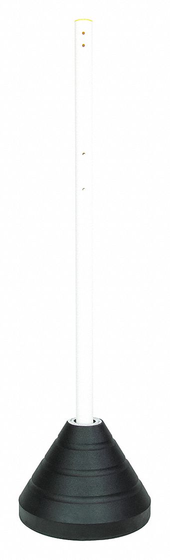 Sign Base with Post Rubber/Plastic