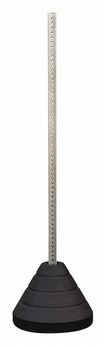 Sign Base with Post Rubber/Plastic