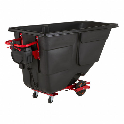 Motorized Rotomolded Tilt Truck Black