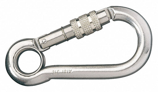 Carabiner Hook Double Lock SS 3/8 