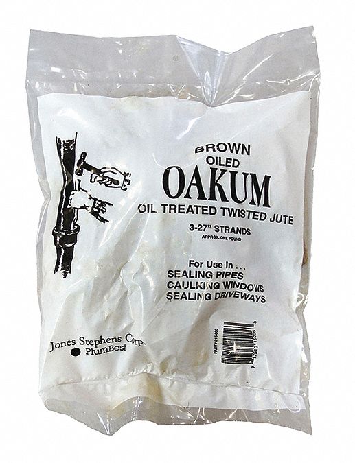 Random Cut Oakum Brown 1 lb Bag
