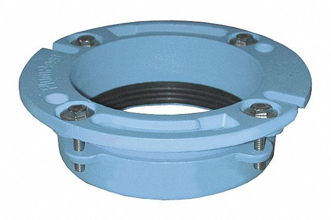 No-Caulk Closet Flange Cast Iron 4x2 