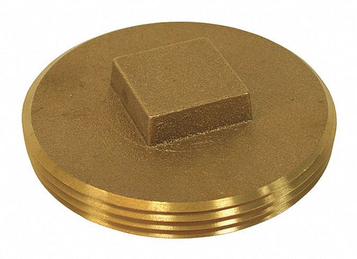 Cleanout Plug Brass 4 Raised Head