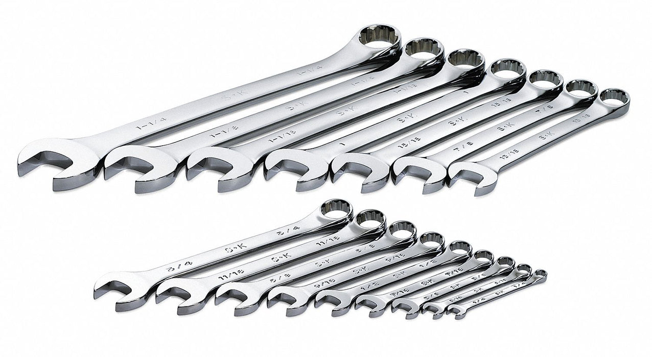 Combo Wrench St Steel Chrome Stnrd Ofst