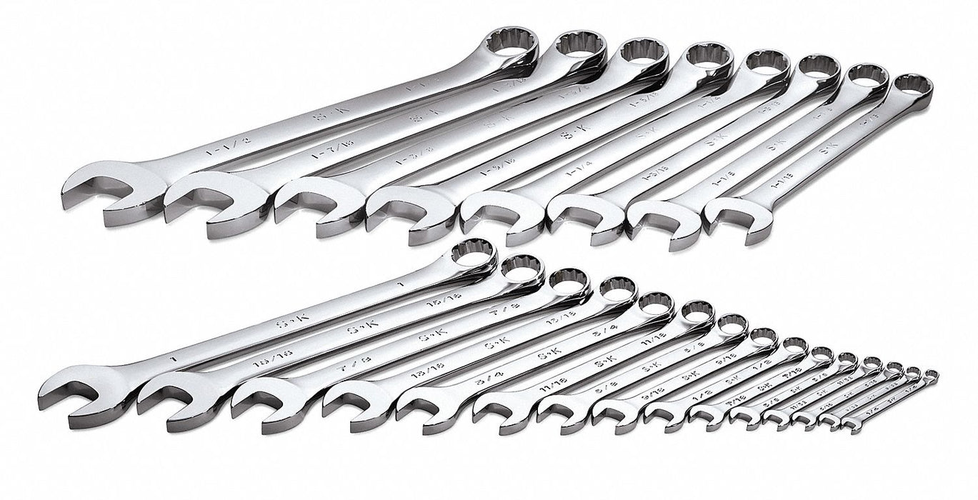 Combo Wrench St Steel Chrome Stnrd Ofst