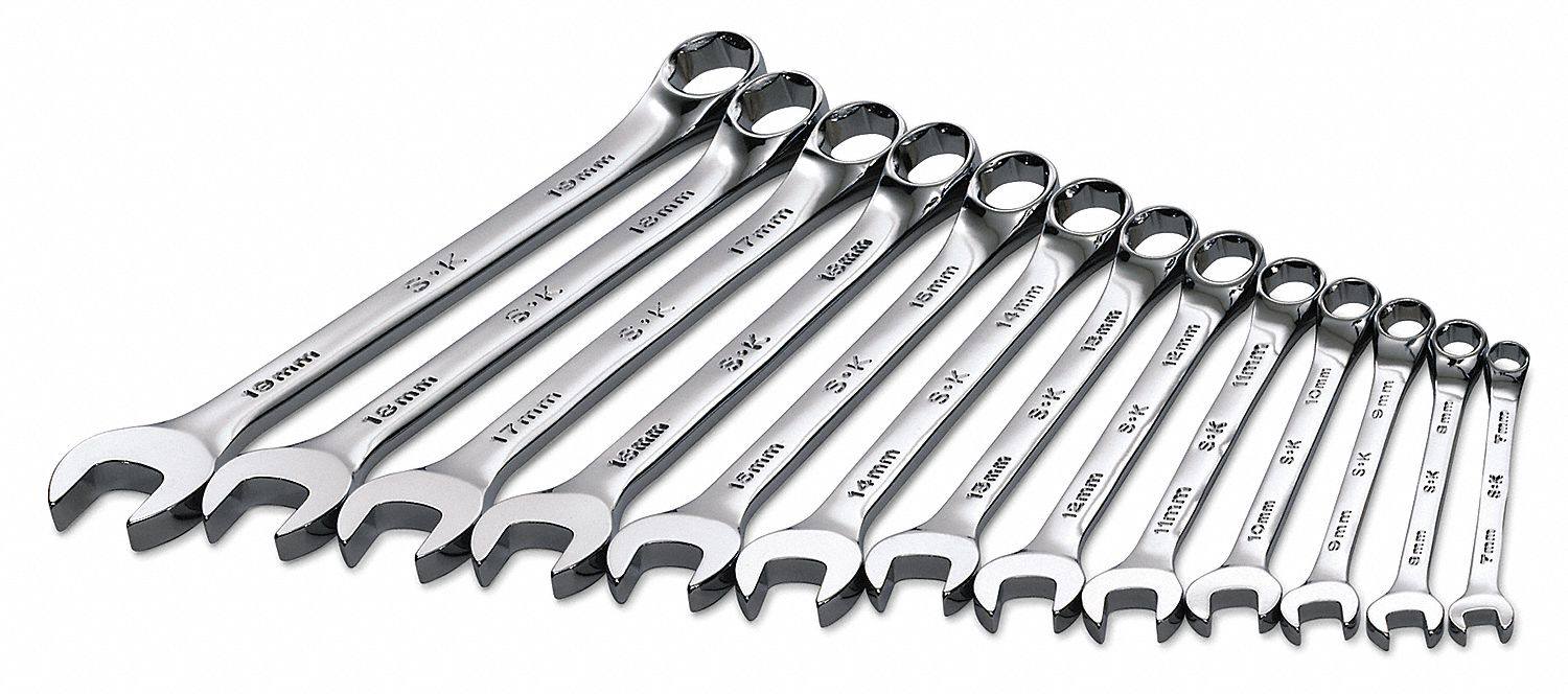 Combo Wrench St Steel Chrome Stnrd Ofst