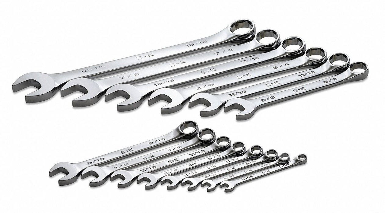 Combo Wrench St Steel Chrome Stnrd Ofst