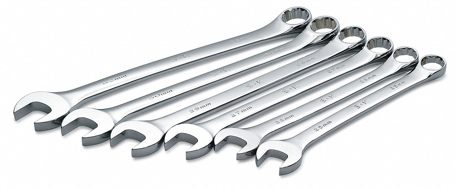 Combo Wench Set Steel Chrme Stnrd Ofst