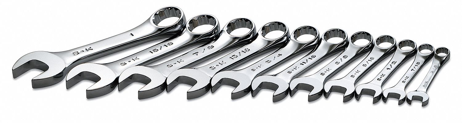 Combo Wrench St Steel Chrome Stnrd Ofst