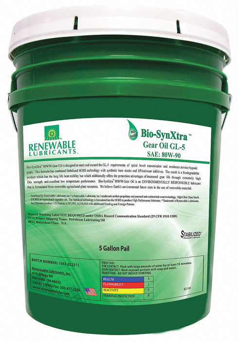 Bio-Based High Temperature Oil 5 Gal
