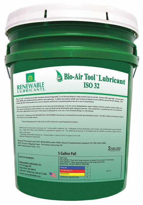 Air Tool Oil Yellow 5 gal Pail