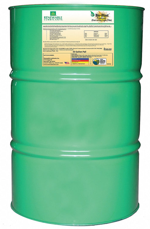 Biodegradable Bio-Blast Lubricant 55 Gal