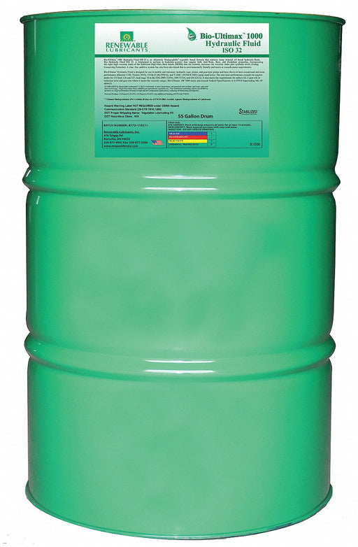 Biodegradable Hydraulic Oil 55 Gal