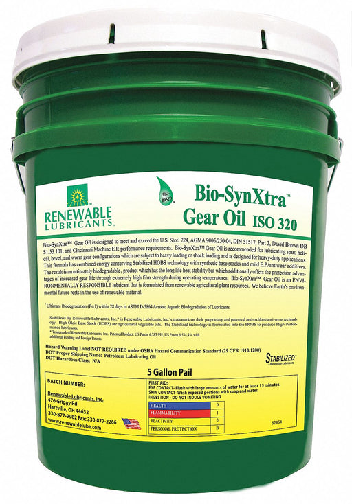 Biodegradable EP Gear Oil 5 Gal