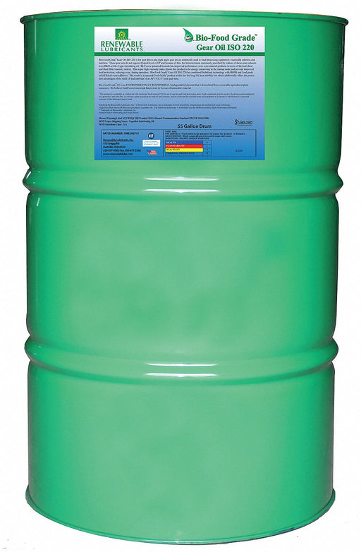 Food Grade Gear Oil 55 Gal
