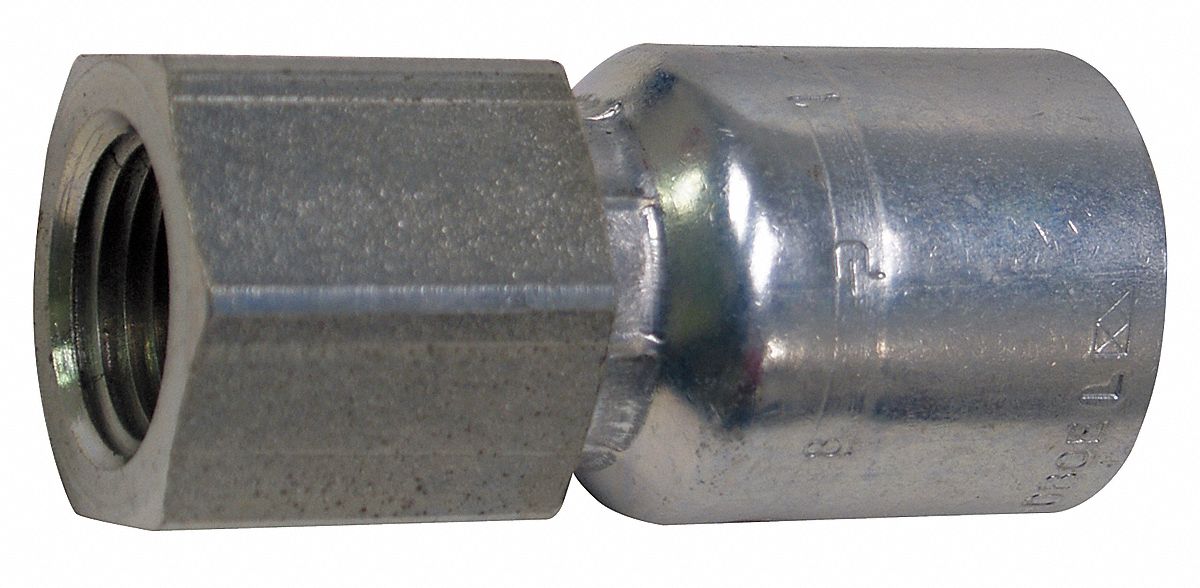 Crimp Fitting 1/4 I.D. 1/4 F NPTF