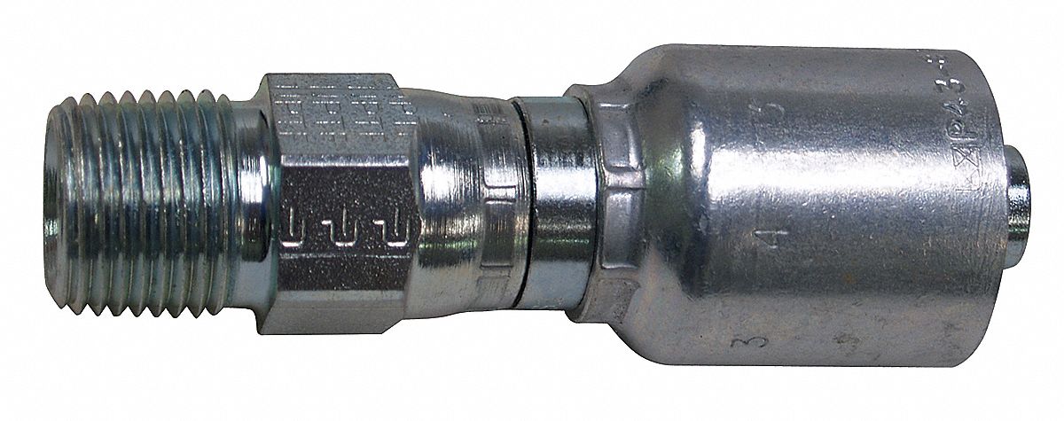 Crimp Fitting 3/8 I.D. 3/8 M NPTF