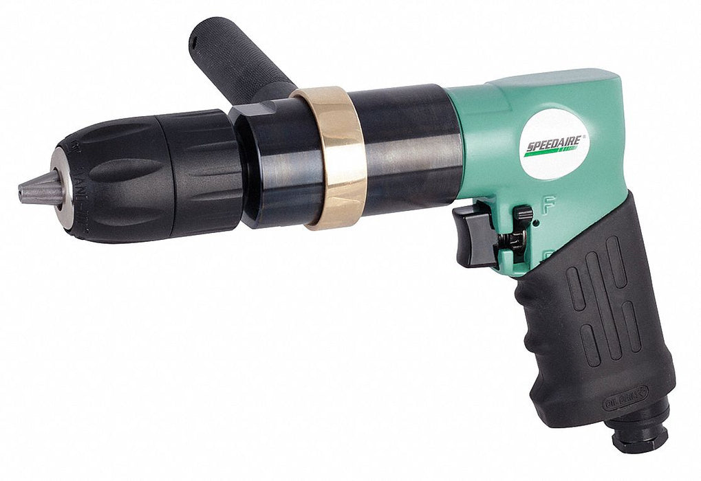 Air-Powered Drill 1/4 in NPT Keyless