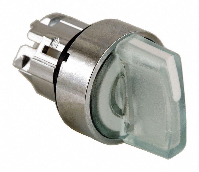 ShortHandSelectSwtch Illum Wht 2Pos 22mm