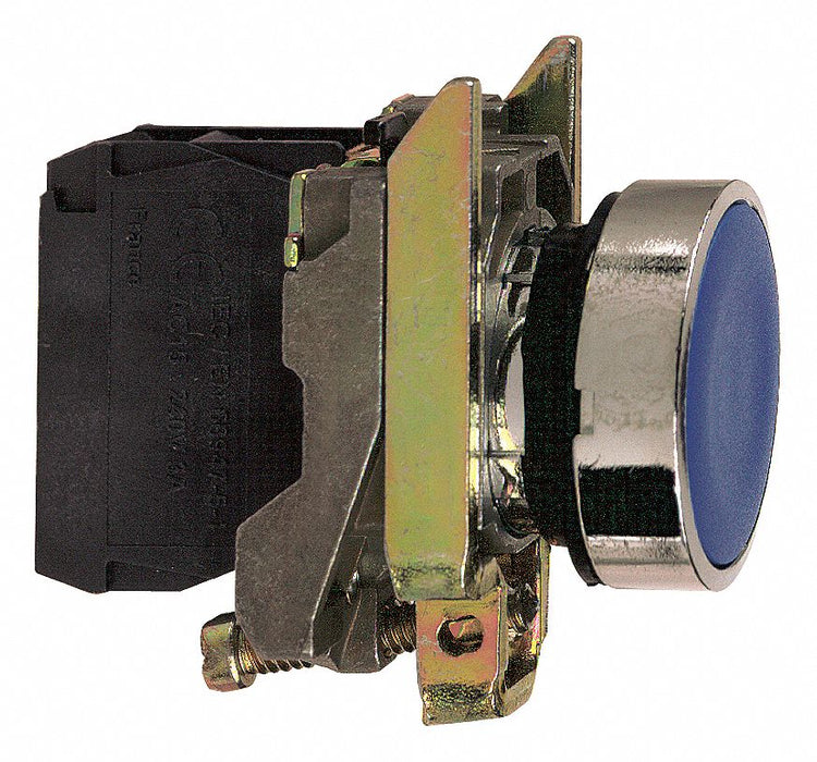 H7077 FlushPushButtonOperator NonIllum Blu 1NO