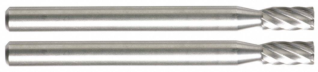 Carving Bit Cylinder 1/8 Shank Dia PK2