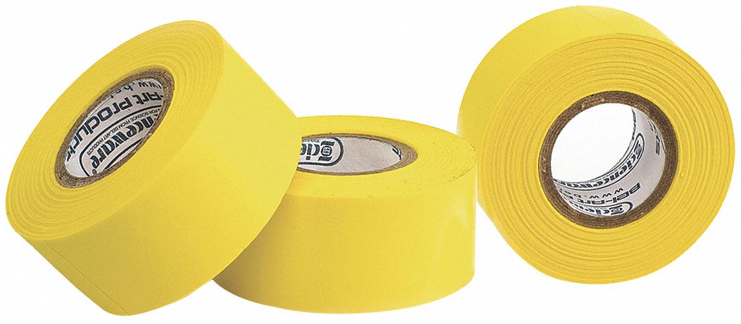 Masking Tape 3/4 W 15 yd L Yellow PK3