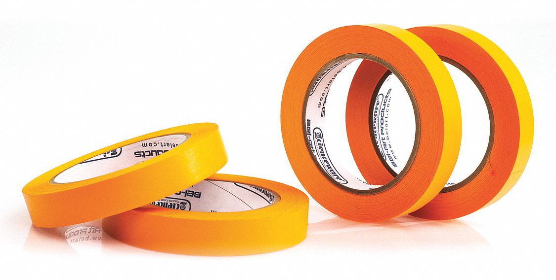 Masking Tape 3/4 W 40 yd L Orange PK4