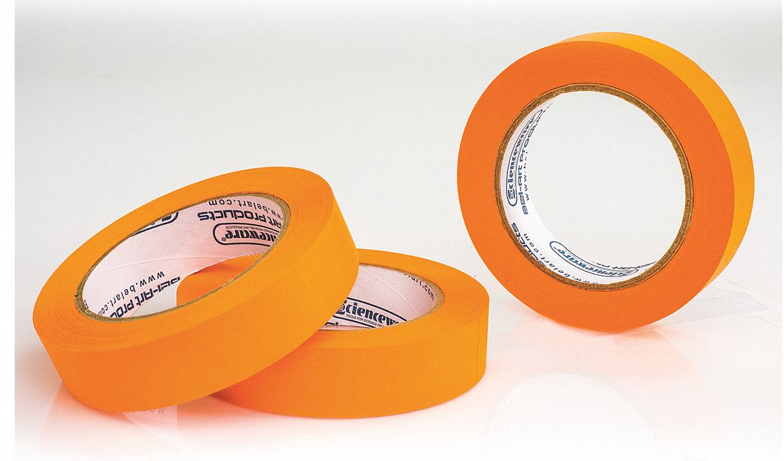 Masking Tape 1 W 40 yd L Orange PK3