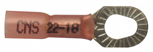 Ring Terminal Red 22 AWG 18 AWG PK10