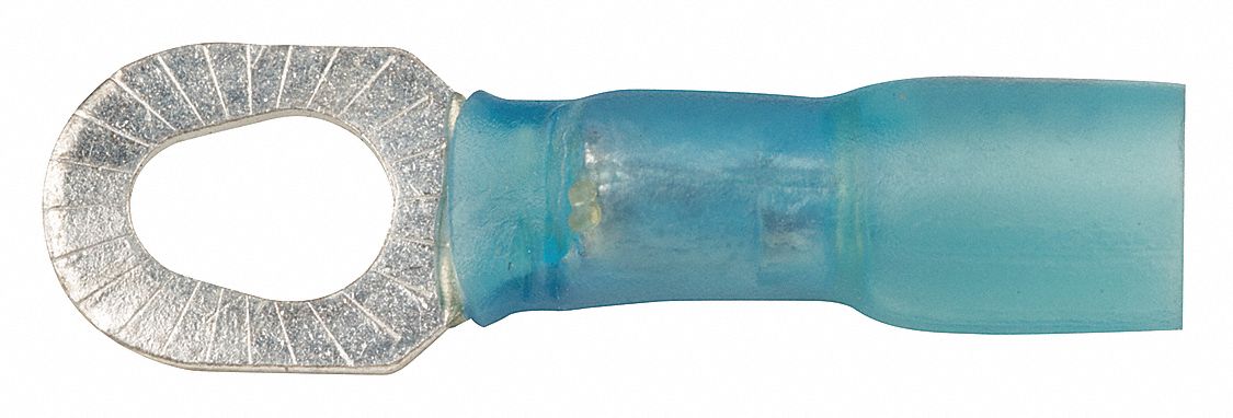 Ring Terminal Blue 16 AWG 14 AWG PK10