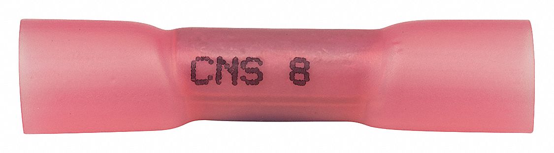 ButtSpliceConnector Pink 8AWGMax PK10